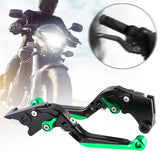 Maxbell Motorcycle Brake Handles Professional Hand Levers for Kawasaki Ninja300 Green