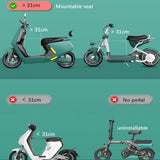 Maxbell Scooter Child Seat Height Adjustable Portable Outdoor Activities Front Mount Style F