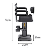 Maxbell Scooter Child Seat Height Adjustable Portable Outdoor Activities Front Mount Style F