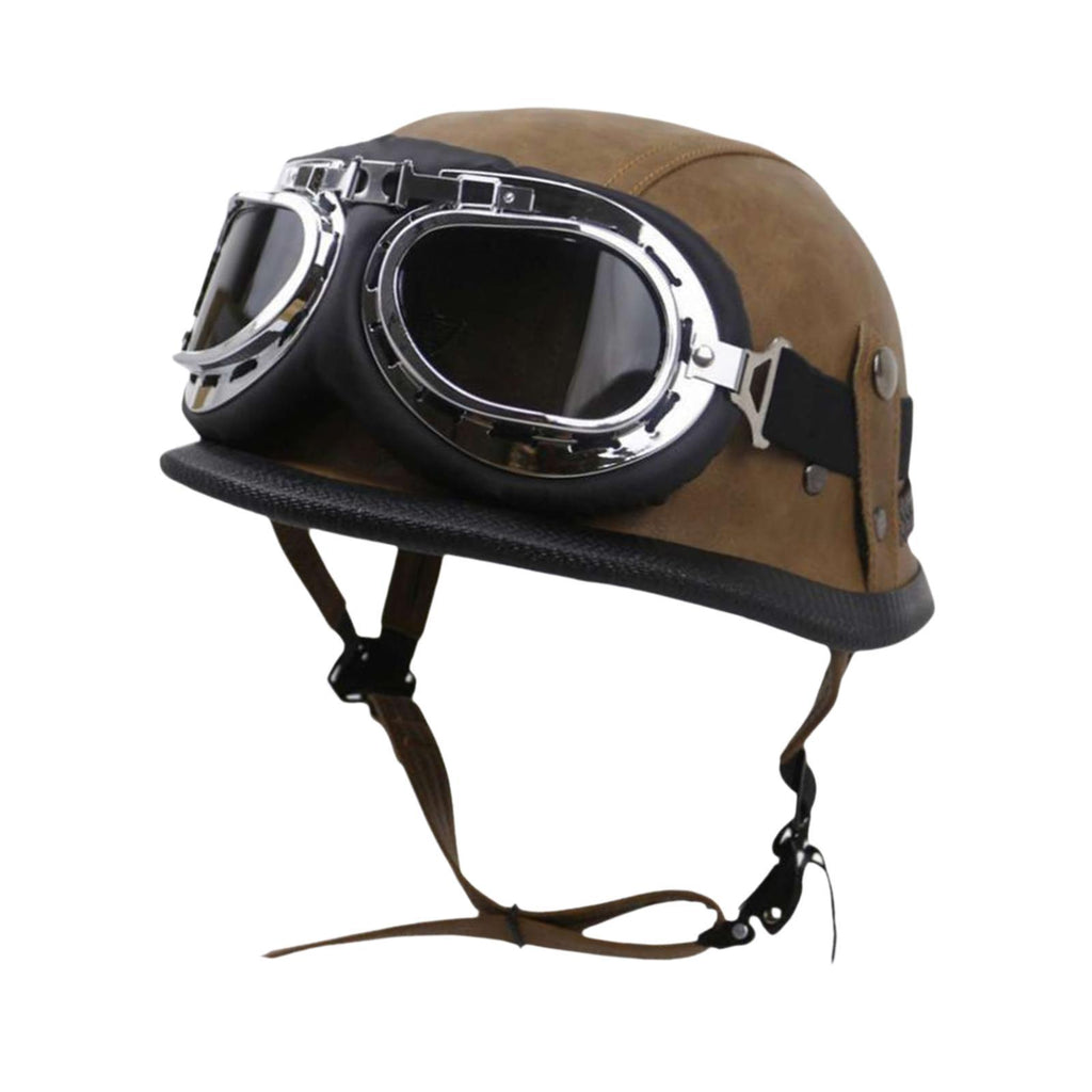retro helmet and goggles ⚡️Buy Maxbell Retro Helmet Protection with Goggles Vintage Cap Half Face Helmet Unisex Men M at the best price with offers in India. Maxbell Retro Helmet Protection with Goggles Vintage Cap Half