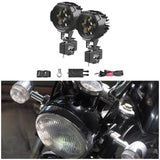 Maxbell 2 Pieces Motorbike Front Lamp External Lens 10000LM Motorcycle LED Spotlights