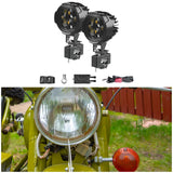 Maxbell 2 Pieces Motorbike Front Lamp External Lens 10000LM Motorcycle LED Spotlights