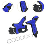 Maxbell Protective Cover Panel Premium Motorcycle Frame Guard for Honda Crf300L Blue