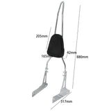 Maxbell Motorcycle Rear Seat Backrest Sturdy Multiuse for Motorbike Attachments B