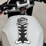 Maxbell Generic Motorcycle Gas Tank Protector Pad Universal Motorcycle Tank Sticker white