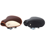 Maxbell Vintage Bike Saddle Waterproof Retro Rivet Spring Cushion for Men Women Brown