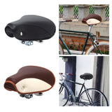 Maxbell Vintage Bike Saddle Waterproof Retro Rivet Spring Cushion for Men Women Brown