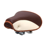 Maxbell Vintage Bike Saddle Waterproof Retro Rivet Spring Cushion for Men Women Brown