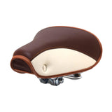 Maxbell Vintage Bike Saddle Waterproof Retro Rivet Spring Cushion for Men Women Brown