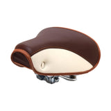 Maxbell Vintage Bike Saddle Waterproof Retro Rivet Spring Cushion for Men Women Brown
