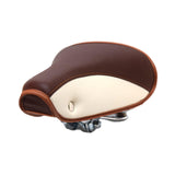 Maxbell Vintage Bike Saddle Waterproof Retro Rivet Spring Cushion for Men Women Brown