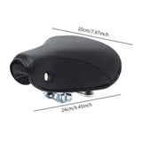 Maxbell Vintage Bike Saddle Waterproof Retro Rivet Spring Cushion for Men Women Black