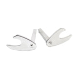 Maxbell 2 Pieces Motorcycle Stand Hooks Metal Heavy Duty Motorbike Accessory U Hooks