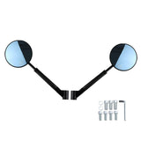 Maxbell 2x Motorcycle Bar End Mirrors Modified Blue Lens Rearview Mirror for NS125LA