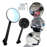 Maxbell 2x Motorcycle Bar End Mirrors Modified Blue Lens Rearview Mirror for NS125LA
