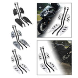 Maxbell Motorcycle Crash Guard Footboard Protector for Yamaha Xmax300 2018-2023 Black