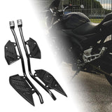 Maxbell Motorcycle Crash Guard Footboard Protector for Yamaha Xmax300 2018-2023 Black