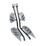 Maxbell Motorcycle Crash Guard Footboard Protector for Yamaha Xmax300 2018-2023 Dark Silver