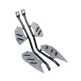 Maxbell Motorcycle Crash Guard Footboard Protector for Yamaha Xmax300 2018-2023 Dark Silver
