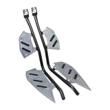 Maxbell Motorcycle Crash Guard Footboard Protector for Yamaha Xmax300 2018-2023 Dark Silver