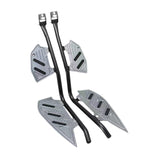 Maxbell Motorcycle Crash Guard Footboard Protector for Yamaha Xmax300 2018-2023 Dark Silver