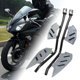 Maxbell Motorcycle Crash Guard Footboard Protector for Yamaha Xmax300 2018-2023 Dark Silver