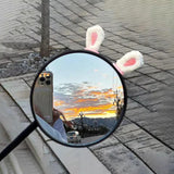 Maxbell 2Pcs Easy Installation Attractive Multifunctional Creative Design Plush Ears White Rabbit Ears