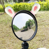 Maxbell 2Pcs Easy Installation Attractive Multifunctional Creative Design Plush Ears White Rabbit Ears