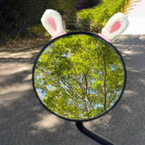 Maxbell 2Pcs Easy Installation Attractive Multifunctional Creative Design Plush Ears White Rabbit Ears