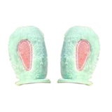 Maxbell 2Pcs Easy Installation Attractive Multifunctional Creative Design Plush Ears Green Rabbit Ears