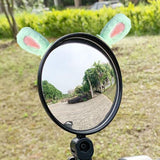 Maxbell 2Pcs Easy Installation Attractive Multifunctional Creative Design Plush Ears Green Rabbit Ears