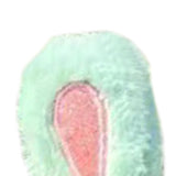 Maxbell 2Pcs Easy Installation Attractive Multifunctional Creative Design Plush Ears Green Rabbit Ears