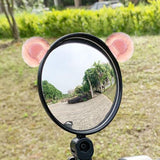 Maxbell 2Pcs Easy Installation Attractive Multifunctional Creative Design Plush Ears Pink Bear Ears