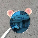 Maxbell 2Pcs Easy Installation Attractive Multifunctional Creative Design Plush Ears Pink Bear Ears