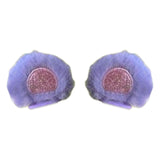 Maxbell 2Pcs Easy Installation Attractive Multifunctional Creative Design Plush Ears Purple Bear Ears