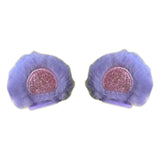 Maxbell 2Pcs Easy Installation Attractive Multifunctional Creative Design Plush Ears Purple Bear Ears