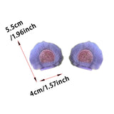 Maxbell 2Pcs Easy Installation Attractive Multifunctional Creative Design Plush Ears Purple Bear Ears