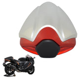 Maxbell Motorcycle Rear Seat Cowl Cover Professional Fairing Pillion for Suzuki Red Silver