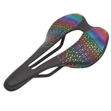 Maxbell Road Bike Saddle Seat 3D for Road Bikes, Mountain Bikes Ergonomic Hollow Out Black Colorful