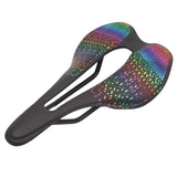 Maxbell Road Bike Saddle Seat 3D for Road Bikes, Mountain Bikes Ergonomic Hollow Out Black Colorful