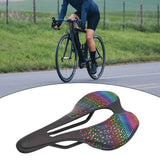 Maxbell Road Bike Saddle Seat 3D for Road Bikes, Mountain Bikes Ergonomic Hollow Out Black Colorful