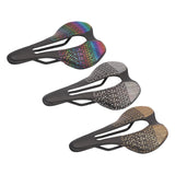 Maxbell Road Bike Saddle Seat 3D for Road Bikes, Mountain Bikes Ergonomic Hollow Out Black Colorful