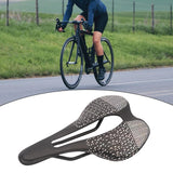 Maxbell Road Bike Saddle Seat 3D for Road Bikes, Mountain Bikes Ergonomic Hollow Out Black Silver