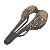 Maxbell Road Bike Saddle Seat 3D for Road Bikes, Mountain Bikes Ergonomic Hollow Out Black Golden