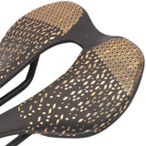 Maxbell Road Bike Saddle Seat 3D for Road Bikes, Mountain Bikes Ergonomic Hollow Out Black Golden