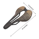 Maxbell Road Bike Saddle Seat 3D for Road Bikes, Mountain Bikes Ergonomic Hollow Out Black Golden