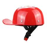 Maxbell Personal Motorcycle Half Helmet Open Face for Moped Street Bike Multipurpose Red L