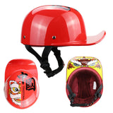 Maxbell Personal Motorcycle Half Helmet Open Face for Moped Street Bike Multipurpose Red XL