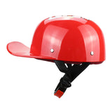 Maxbell Personal Motorcycle Half Helmet Open Face for Moped Street Bike Multipurpose Red XL