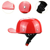 Maxbell Personal Motorcycle Half Helmet Open Face for Moped Street Bike Multipurpose Red XL